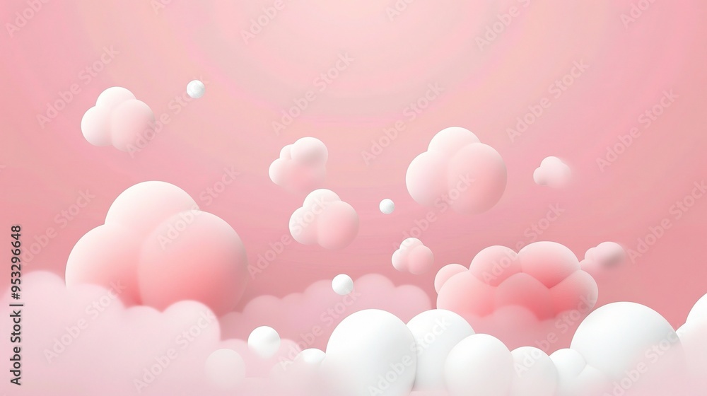 Stunning Pink Minimal Cloud Background: A Dreamy and Elegant Visual Delight. Showcasing the Softness and Charm Stunning Pink Minimal Cloud Background: A Dreamy and Elegant Visual Delight. Showcasing the Softness and Charm