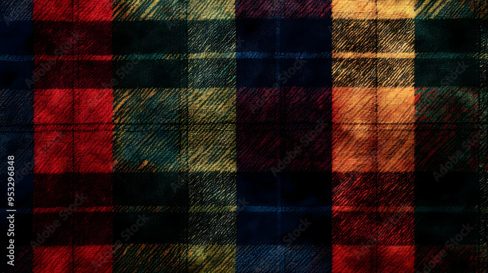 Colorful Plaid Fabric Texture. Colorful Plaid Fabric Texture.