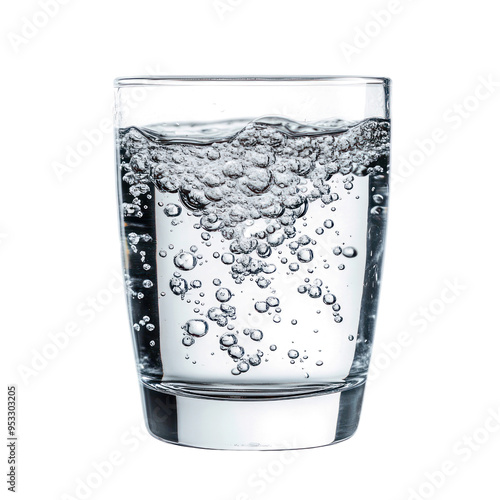 Mineral water drink object isolated on transparent png.  