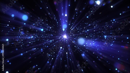 4k Blue Particles Explosion. Motion Background. Xmas glitter particle. Isolated on black. Animated Overlay. 60fps. 2160p