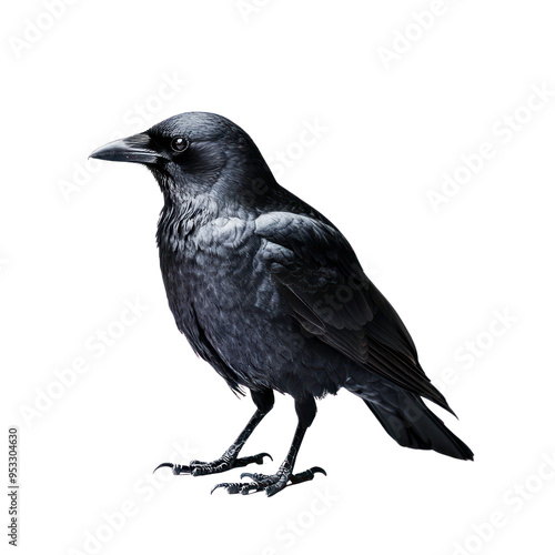 Crow object isolated on transparent png.
