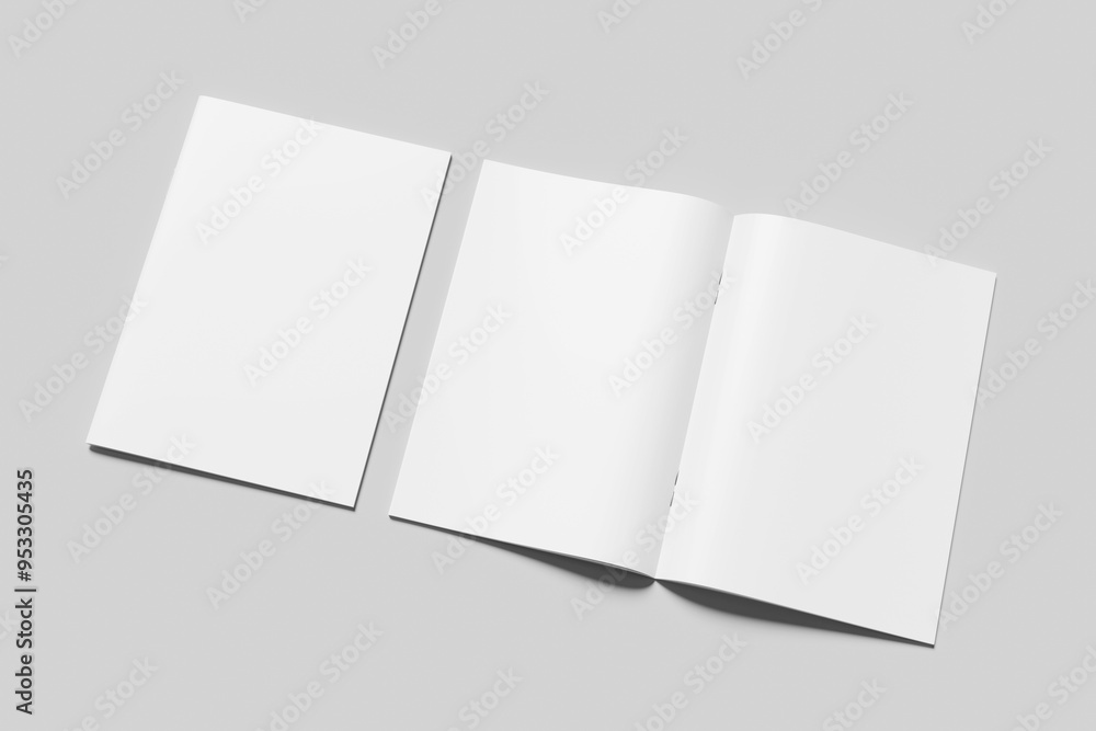 Blank magazine brochure for mockup Blank magazine brochure for mockup