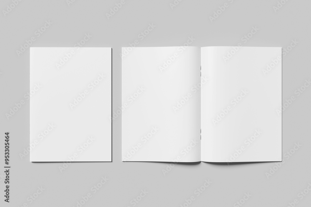 Blank magazine brochure for mockup Blank magazine brochure for mockup