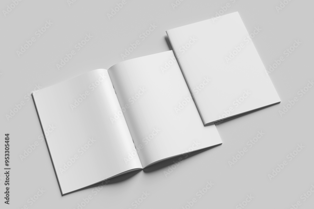 Blank magazine brochure for mockup Blank magazine brochure for mockup