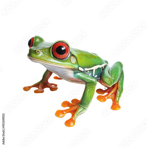  Mangrove Frog object isolated on transparent png. 