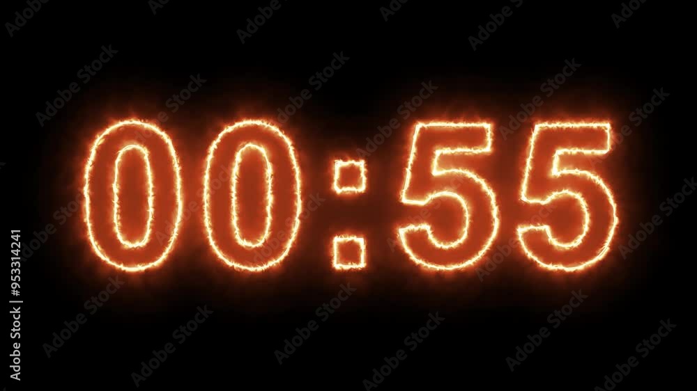Sci-fi current luminous countdown seconds with cool reflection for an analog style presentation. Neon minimalistic real time of one minute of times in an isolated space. Close up static nice shot in 4 Sci-fi current luminous countdown seconds with cool reflection for an analog style presentation. Neon minimalistic real time of one minute of times in an isolated space. Close up static nice shot in 4