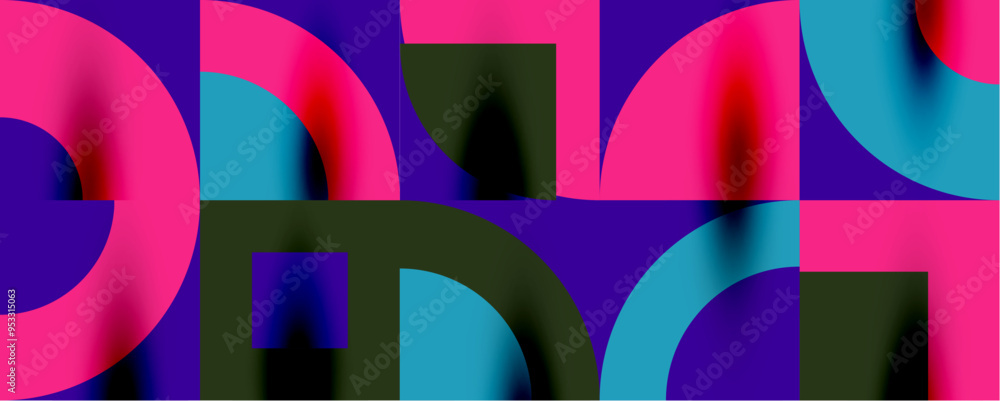 Neo memphis geometric pattern with circles, squares. Pop art abstract background for covers, banners, flyers and posters and other templates Neo memphis geometric pattern with circles, squares. Pop art abstract background for covers, banners, flyers and posters and other templates