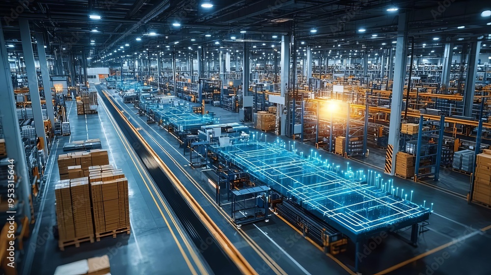 An advanced logistics center featuring big data and algorithmdriven systems for efficient fulfillment, distribution, and tracking An advanced logistics center featuring big data and algorithmdriven systems for efficient fulfillment, distribution, and tracking