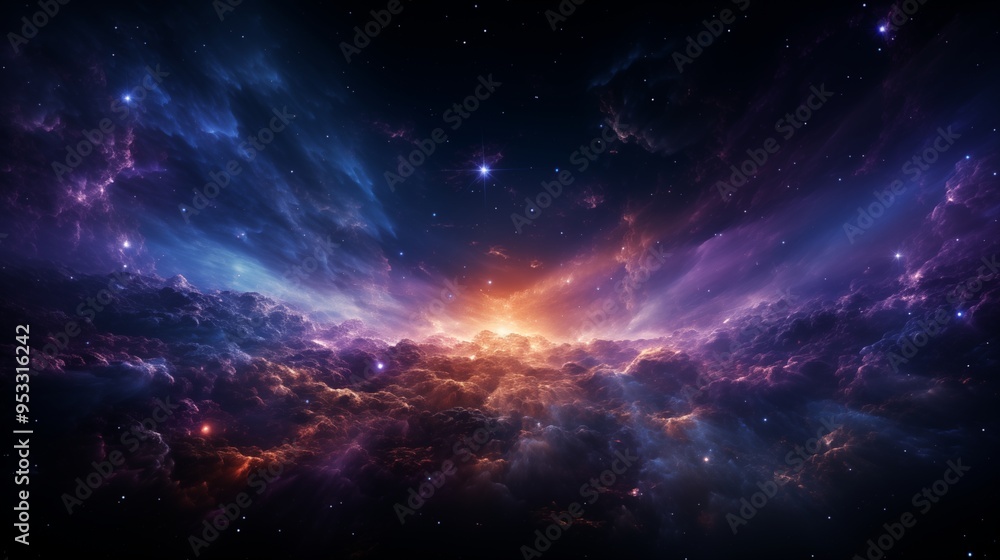 background with blue purple white particles explosion with empty space. background with blue purple white particles explosion with empty space.