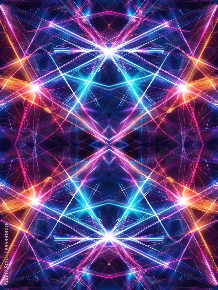 bright lights lasers pattern 80s 90s retro neon beam fluorescent abstract background bright lights lasers pattern 80s 90s retro neon beam fluorescent abstract background