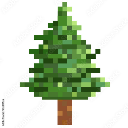 green christmas tree