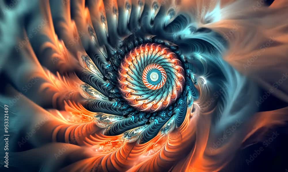 Abstract Spiral Fractal Art Abstract Spiral Fractal Art