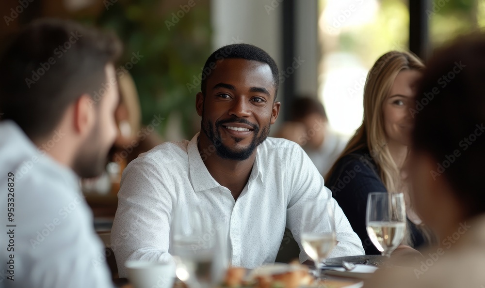 Serious team leader talk to diverse business people at meeting, Generative AI Serious team leader talk to diverse business people at meeting, Generative AI