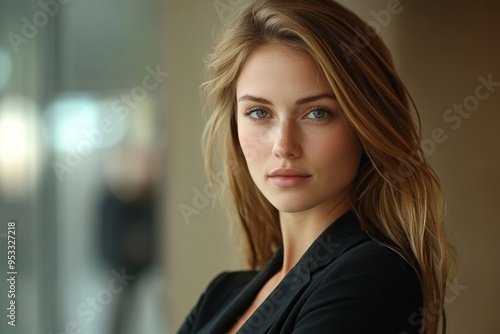 Wallpaper Mural Modern business woman, Generative AI Torontodigital.ca