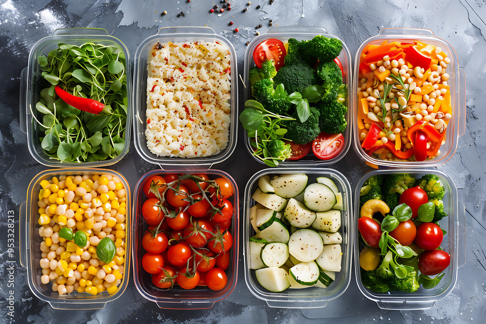 Streamlined Meal Prep Container Set for Efficient Timing Organization Streamlined Meal Prep Container Set for Efficient Timing Organization