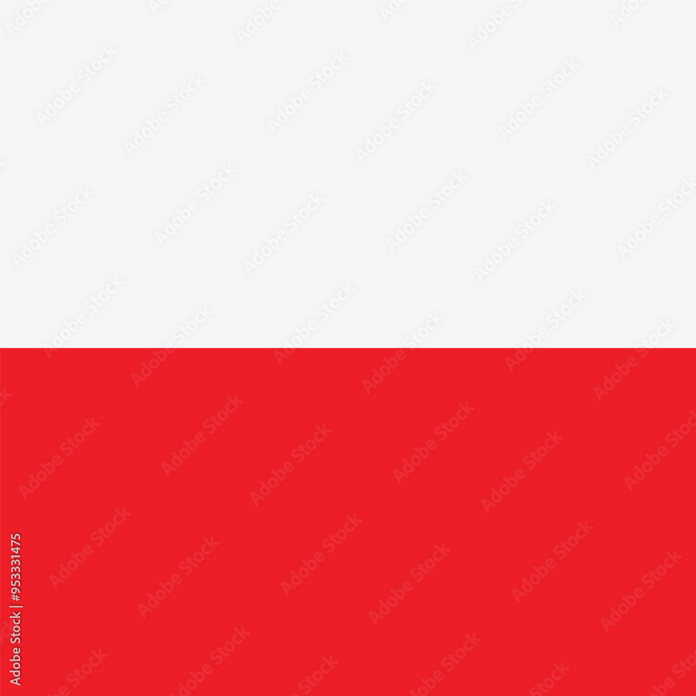 Flag of Poland vector illustration. Flag of Poland vector illustration.