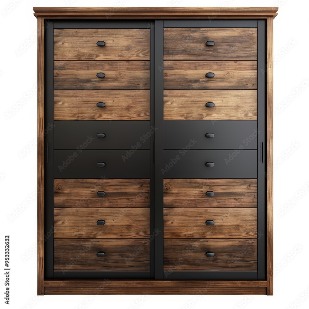 Modern Wooden Wardrobe with Sliding Doors Modern Wooden Wardrobe with Sliding Doors