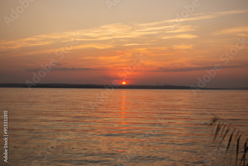 sunset on the beach