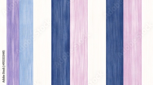 Pastel Stripe Wallpaper: A seamless pattern of soft blue, lavender, and pink stripes on a white background. Perfect for adding a touch of understated elegance to any room.  