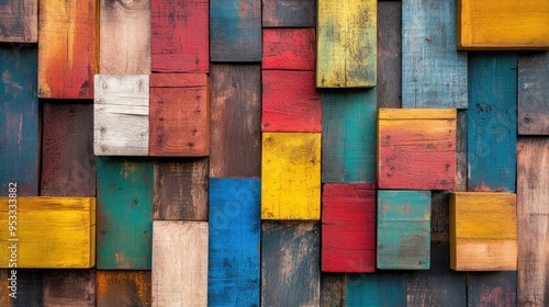 Colorful Wooden Wall