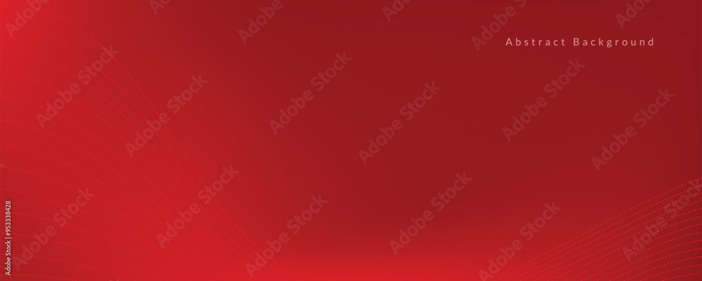 Obraz premium Abstract red wave background