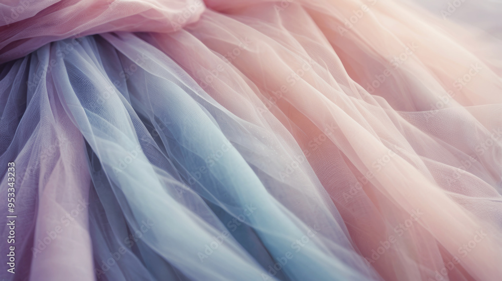 Air light transparent fabric of pastel colors as a background for design Air light transparent fabric of pastel colors as a background for design