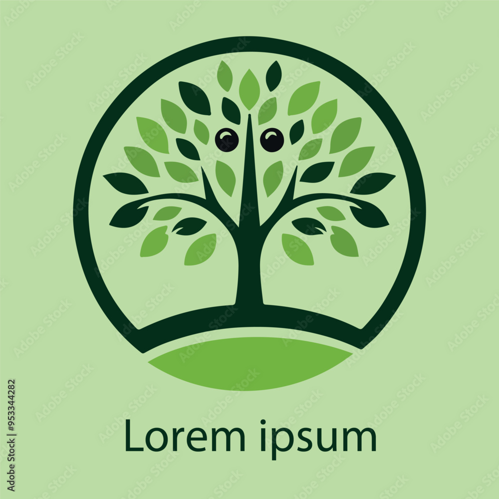 Obraz premium Natural tree logo design