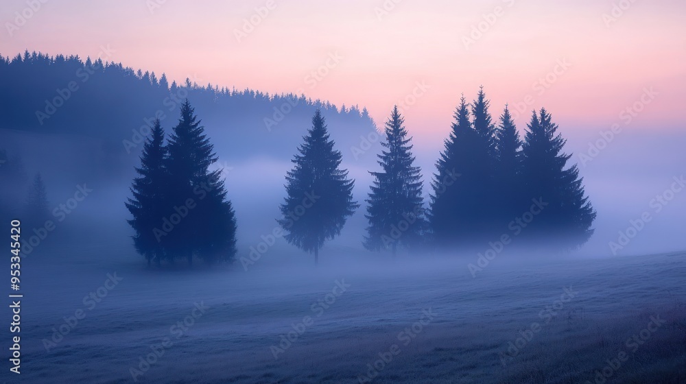 Misty Morning in the Forest Misty Morning in the Forest