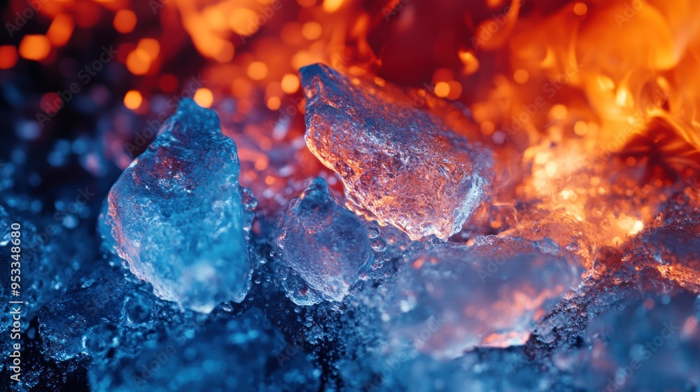 Fire and Ice: Contrasting Elements Fire and Ice: Contrasting Elements