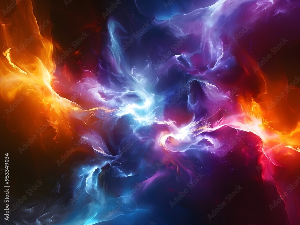 Chaotic Digital Explosion of Vibrant Colors and Dynamic Energy Chaotic Digital Explosion of Vibrant Colors and Dynamic Energy