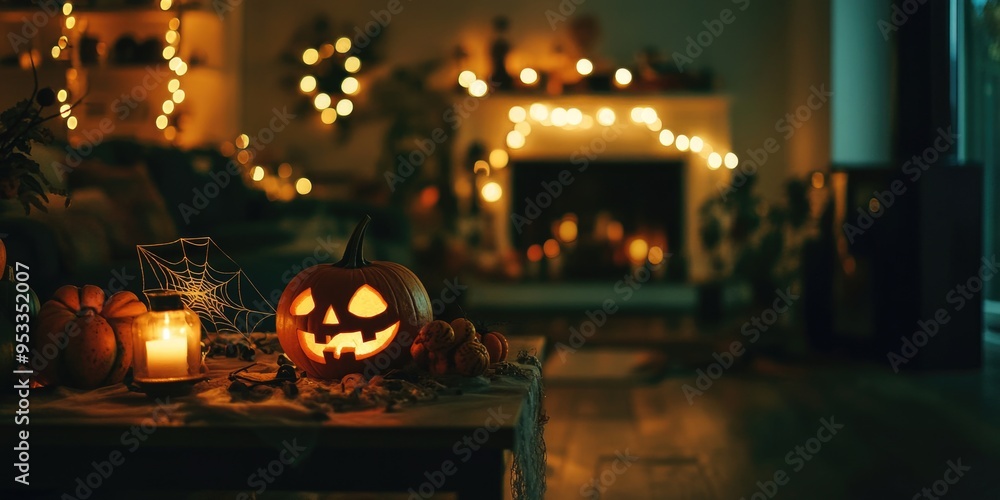 Fototapeta premium October Halloween Party Decorations