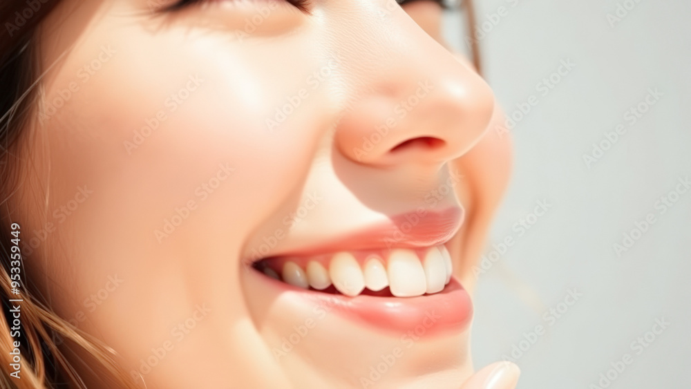 Obraz premium Close up of a woman's smile