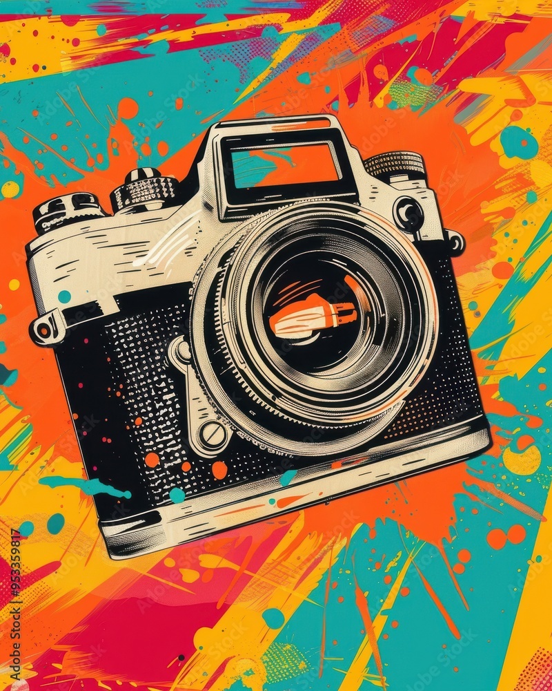 Fototapeta premium Abstract Geometric Art Portrait Design