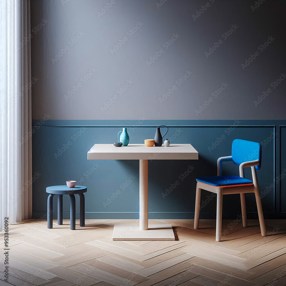 Modern living room design, Minimalist living room with table and chairs Modern living room design, Minimalist living room with table and chairs