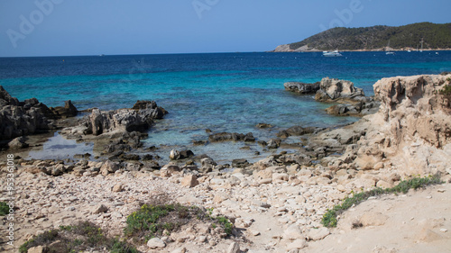 Ibiza island, Ses Salinas playa beautiful landscapes photo