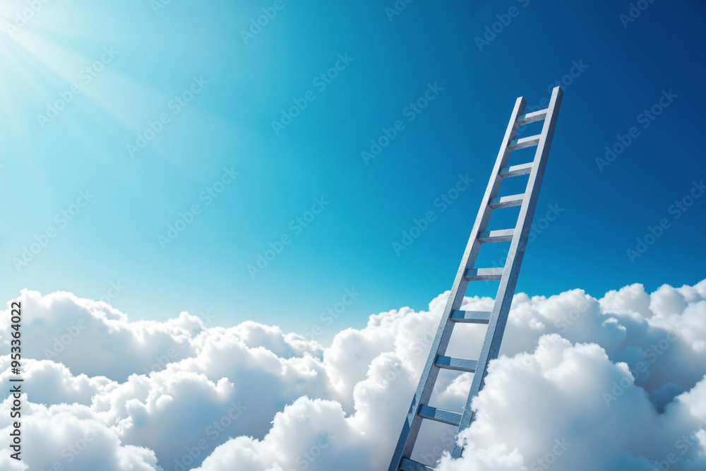 Ladder to Success: Abstract Career Growth Concept for Motivational Posters and Professional Development Campaigns Ladder to Success: Abstract Career Growth Concept for Motivational Posters and Professional Development Campaigns