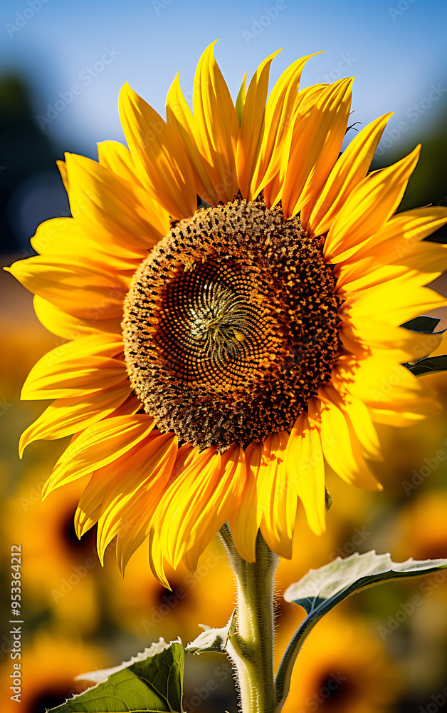 Naklejka premium sunflower in the field