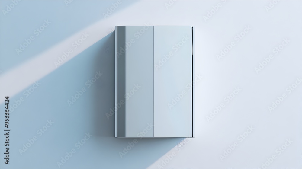 Sleek Modern Minimalist Interior with Floating Wall Shelves and Geometric Decor Sleek Modern Minimalist Interior with Floating Wall Shelves and Geometric Decor