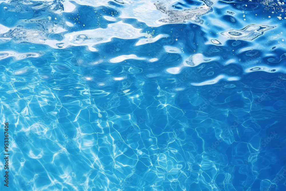 Processed collage of blue water waves texture in sunlight. Background for banner, backdrop Processed collage of blue water waves texture in sunlight. Background for banner, backdrop