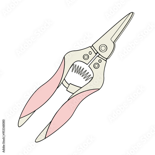 flower pruner with non-slip handles