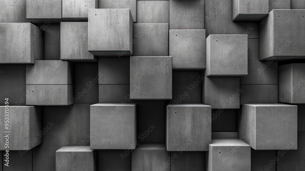 Abstract Concrete Cubes Abstract Concrete Cubes