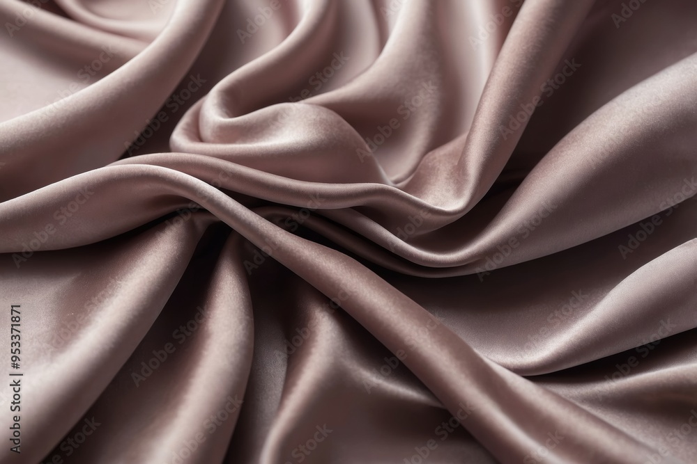 Fototapeta premium Smooth satin fabric texture with gentle drapes