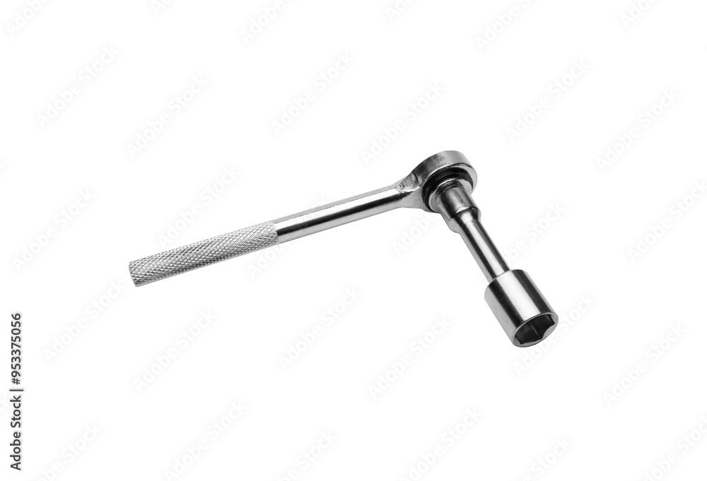 Socket Spanner Wrench on White Background Socket Spanner Wrench on White Background