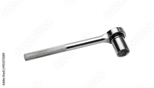 Socket Spanner Wrench on White Background