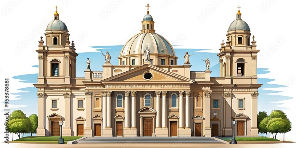 Fototapeta premium roman catholic church architecture