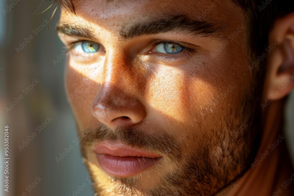Handsome young man model beauty portrait Handsome young man model beauty portrait