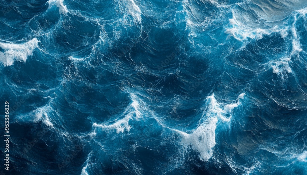 Mesmerizing Blue Waves: Abstract Ocean Texture Background Mesmerizing Blue Waves: Abstract Ocean Texture Background