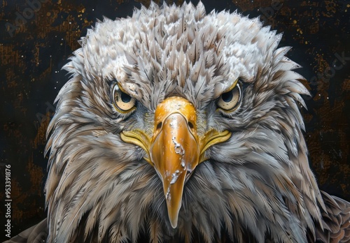 Closeup Portrait of a Majestic Bald Eagle