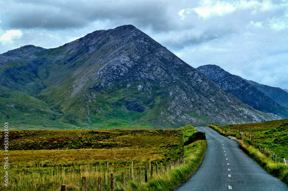 Fototapeta premium mountain road in the mountains