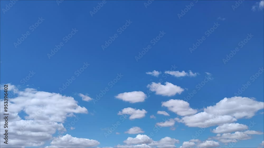 Flattened clouds in the blue sky Flattened clouds in the blue sky